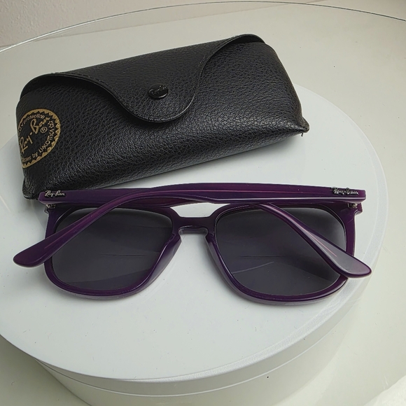 Ray-Ban Purple Sunglasses with Black Case - Picture 2 of 5